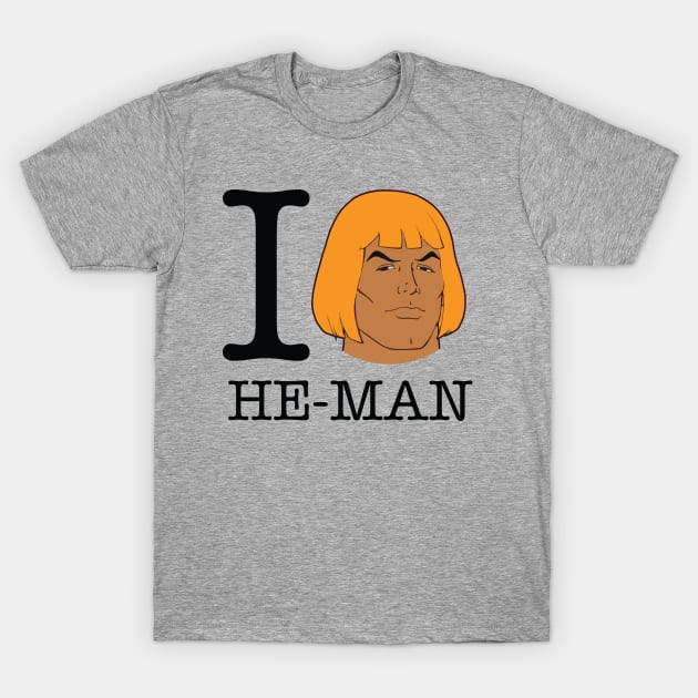 I Love He Man Masters Of Universe T-Shirt by Rebus28